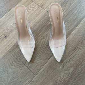 New translucent heels size 8.5